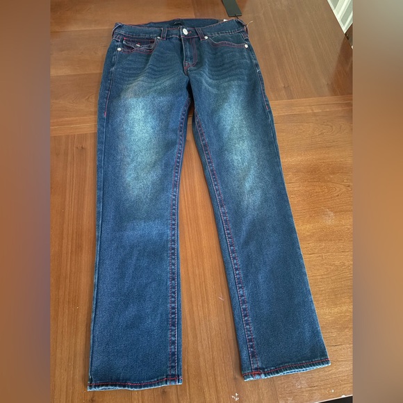 True Religion Dark Blue Straight Jeans NWT msrp 199.00